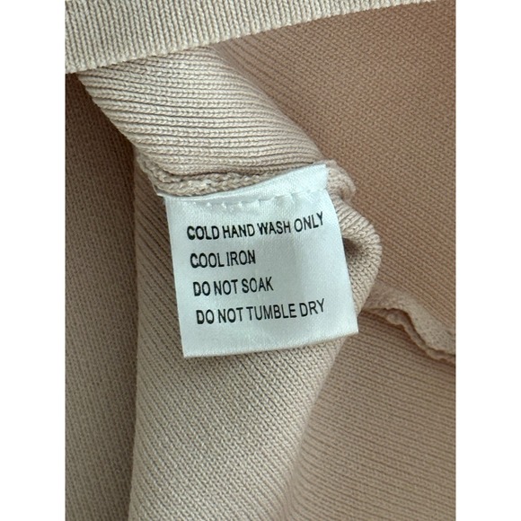 Hello Molly Everybody Loves Me‎ Light Pink Bodycon Knit Off Shoulder Dress XS/S - Picture 7 of 8